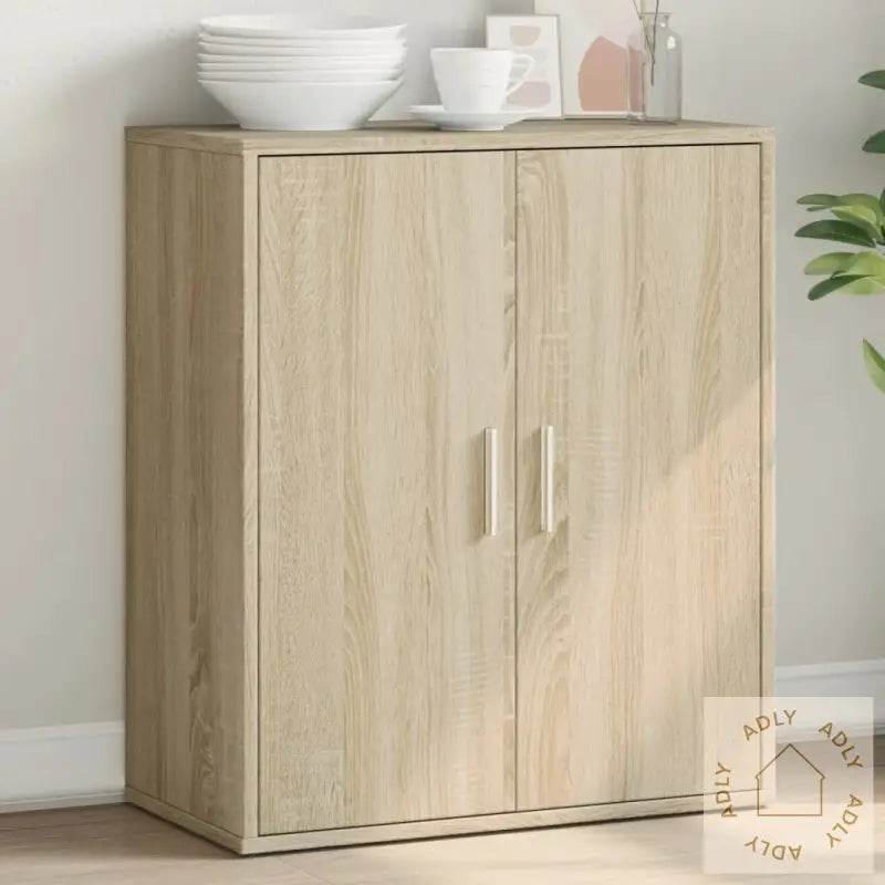 Skjenk Sonoma Eik 60X31X70 Cm Konstruert Tre