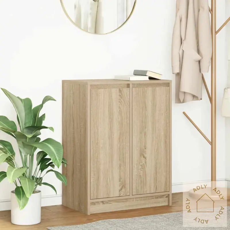 Skjenk Sonoma Eik 57X34X76 Cm Konstruert Tre