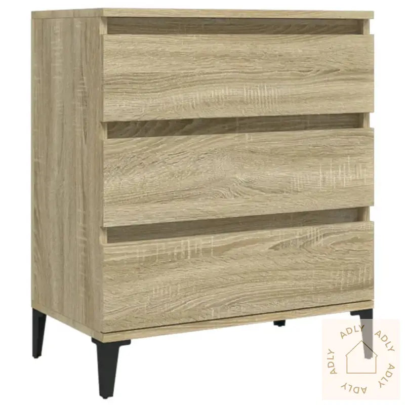 Skjenk Sonoma Eik 60X35X70 Cm Konstruert Tre
