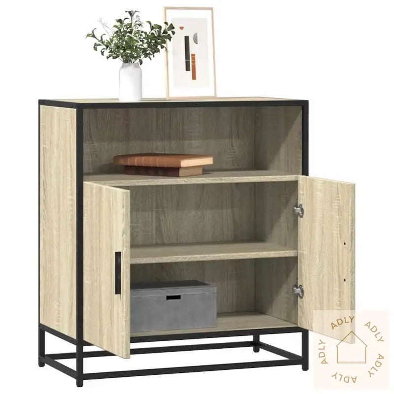 Skjenk Sonoma Eik 68X35X76 Cm Konstruert Tre