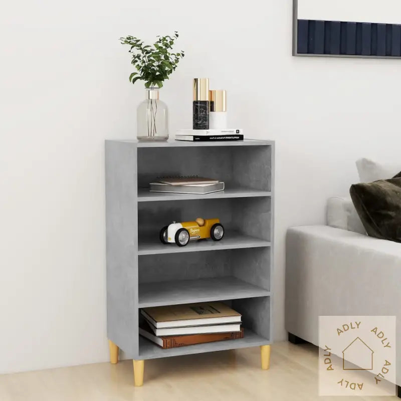 Skjenk Betonggrå 57X35X90 Cm Konstruert Tre