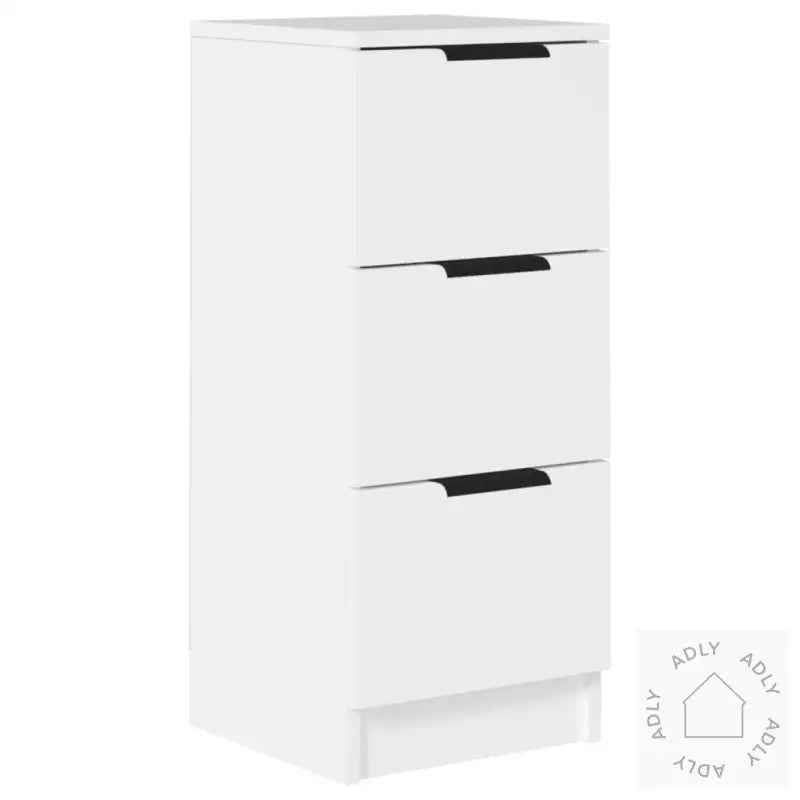 Skjenk Hvit 30X30X70 Cm Konstruert Tre