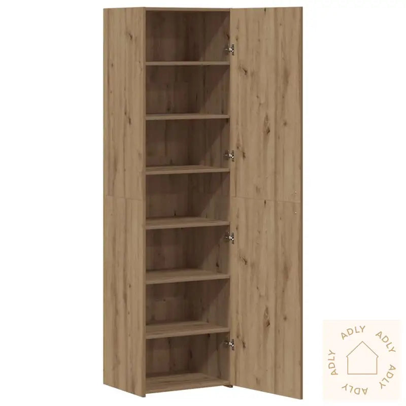 Håndlaget Eikskap 50X42.5X185 Cm Lagd Tre