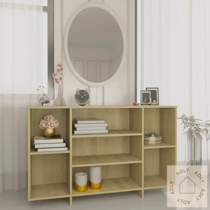 Skjenk Sonoma Eik 120X30X75 Cm Konstruert Tre