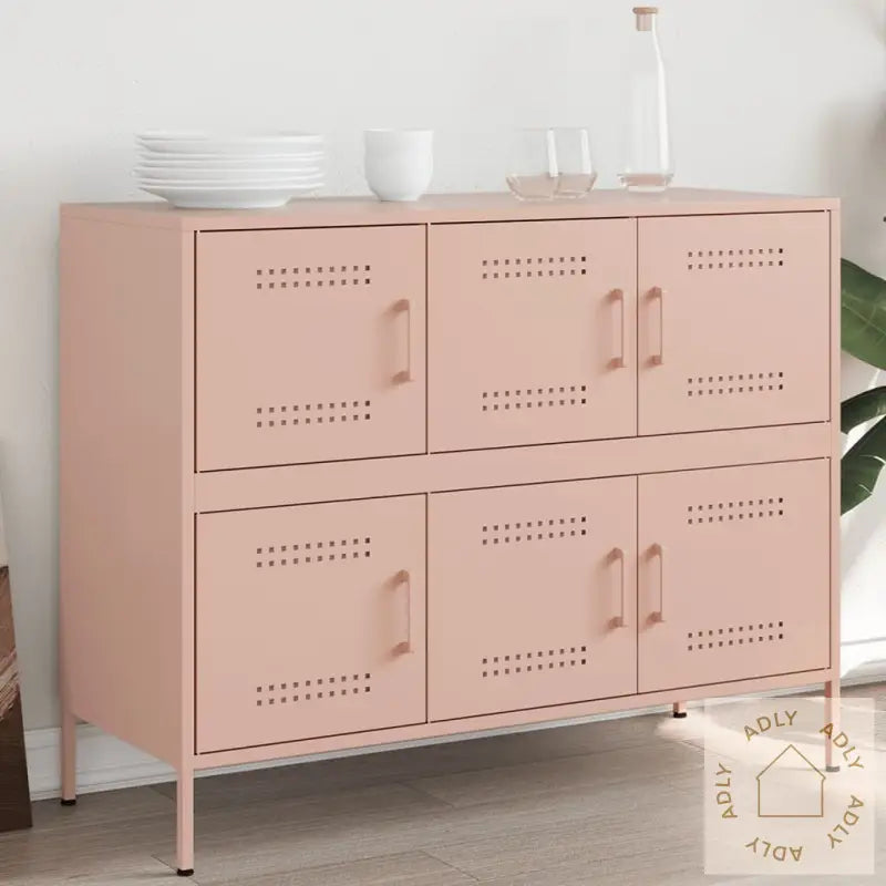 Skjenker Rosa 100,5X39X79 Cm Stål