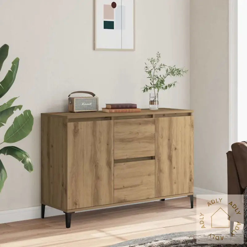 Skjenk Artisan Eik 102X35X70 Cm Konstruert Tre