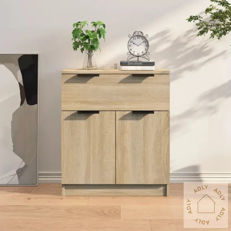 Skjenk Sonoma Eik 60X30X70 Cm Konstruert Tre