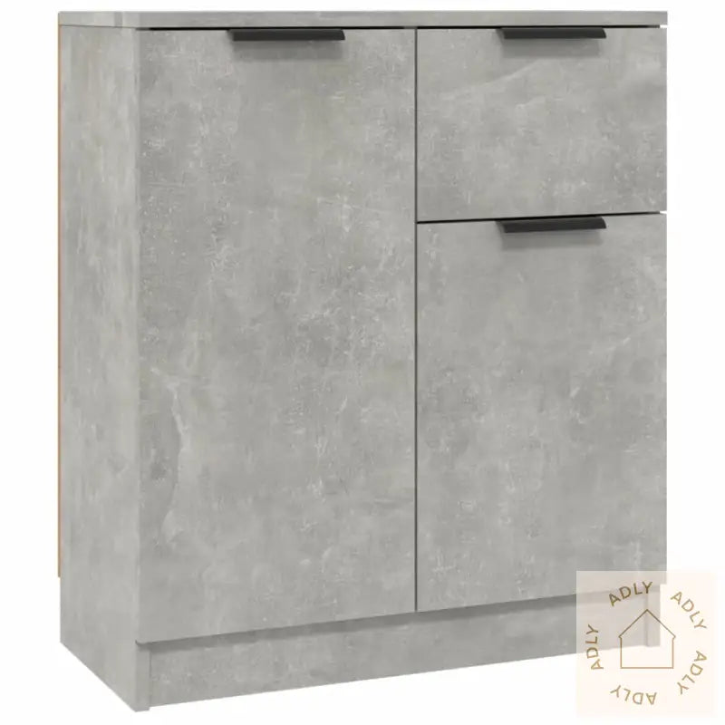 Skjenk Betonggrå 60X30X70 Cm Konstruert Tre