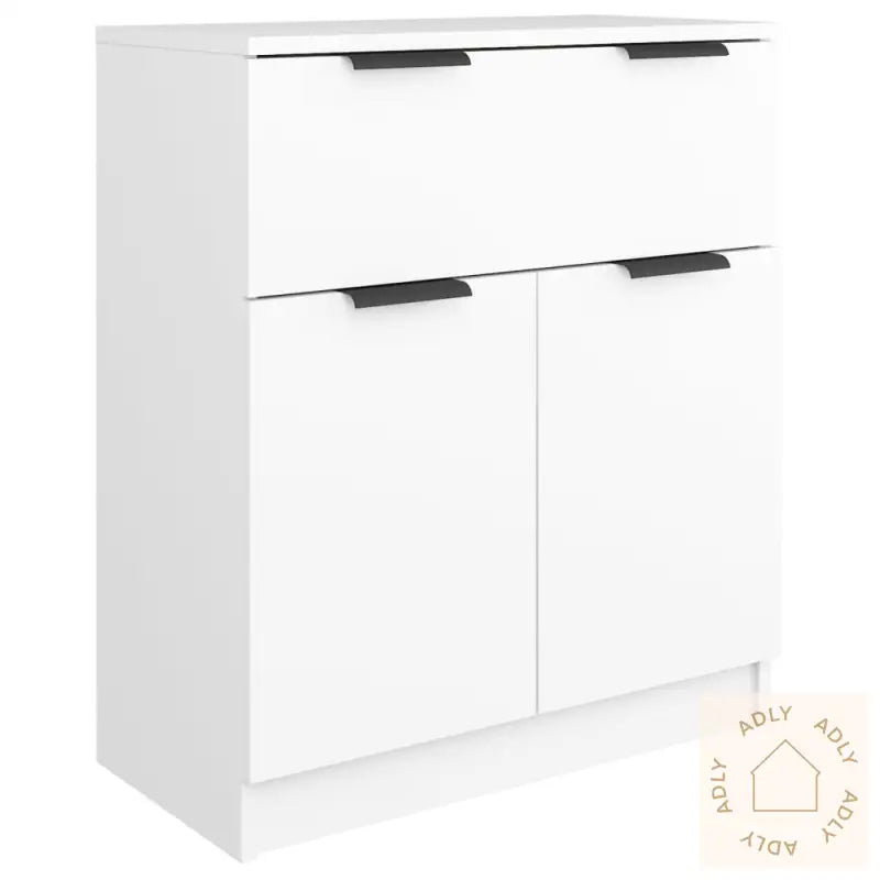 Skjenk Hvit 60X30X70 Cm Konstruert Tre