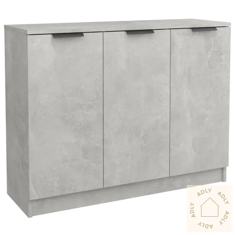 Skjenk Betonggrå 90,5X30X70 Cm Konstruert Tre