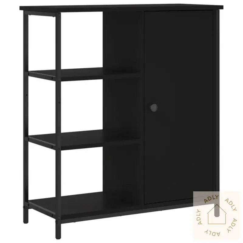 Skjenk Svart 70X30X80 Cm Konstruert Tre
