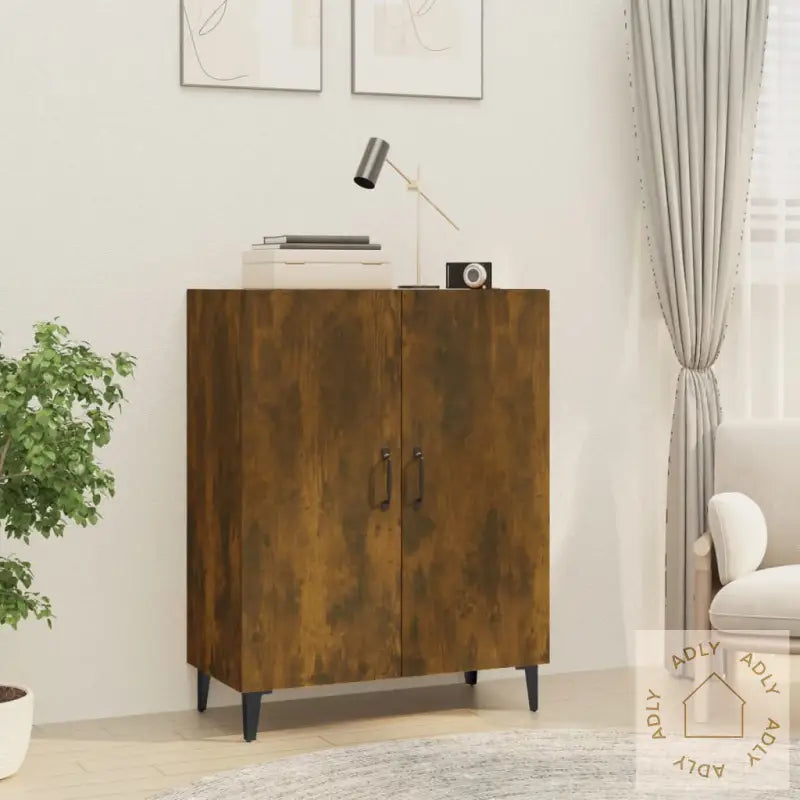 Skjenk Røkt Eik 70X34X90 Cm Konstruert Tre