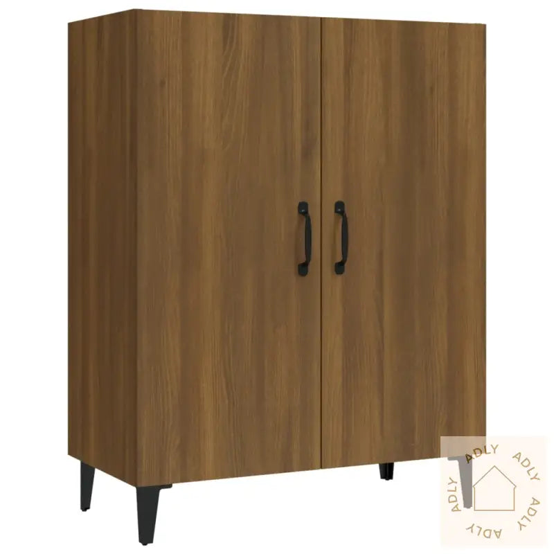 Skjenk Brun Eik 70X34X90 Cm Konstruert Tre