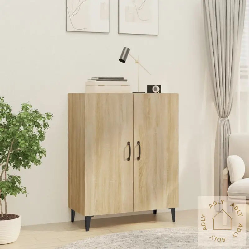 Skjenk Sonoma Eik 70X34X90 Cm Konstruert Tre