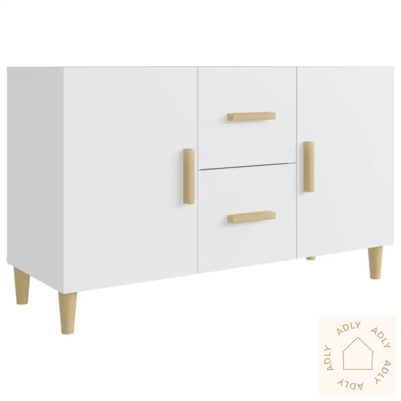 Skjenk Hvit 100X36X60 Cm Konstruert Tre