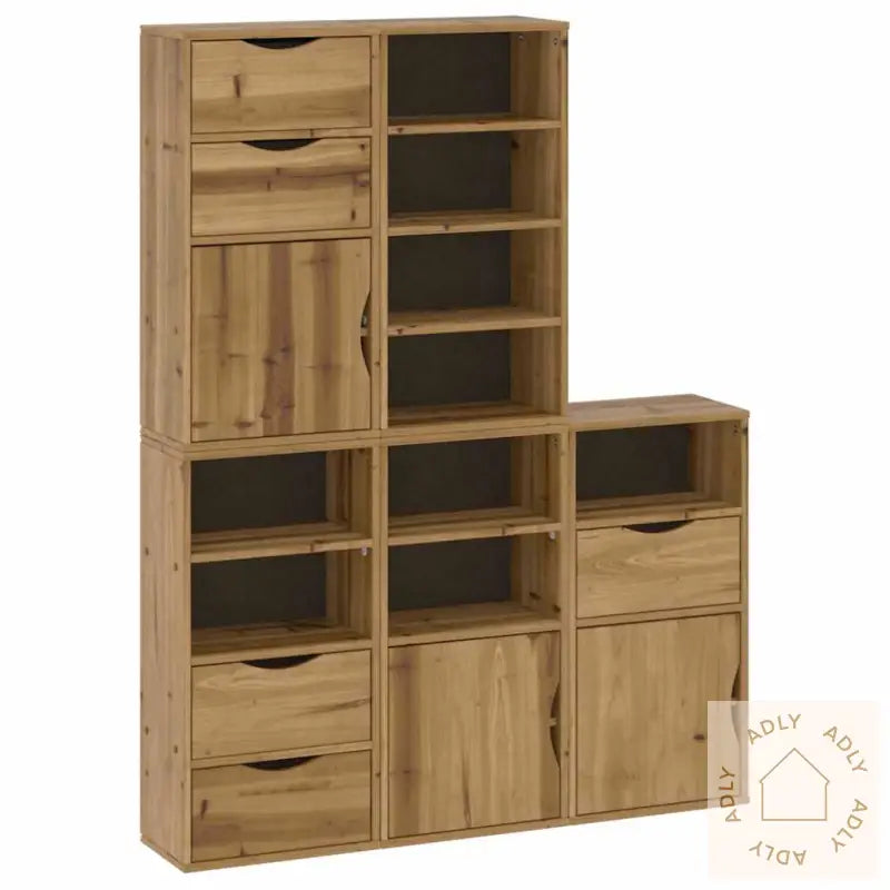 Sideskap 5 Stk Odda 40X24X79 Cm Heltre Furu
