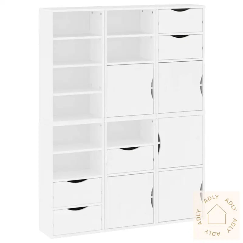 Sideskap 6 Stk Odda Hvit 40X24X79 Cm Heltre Furu
