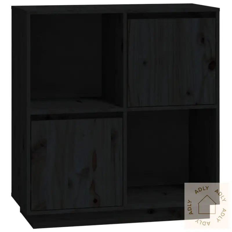 Skjenk Svart 74X35X80 Cm Heltre Furu