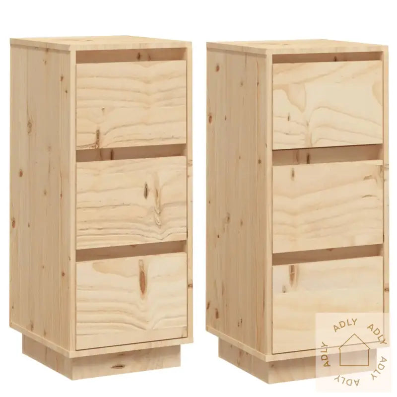 Skjenker 2 Stk 32X34X75 Cm Heltre Furu