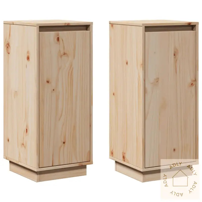 Skjenker 2 Stk 31,5X34X75 Cm Heltre Furu