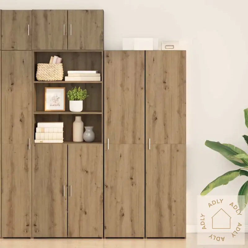 Skap Artisan Eik 40X42.5X185 Cm Konstruert Tre
