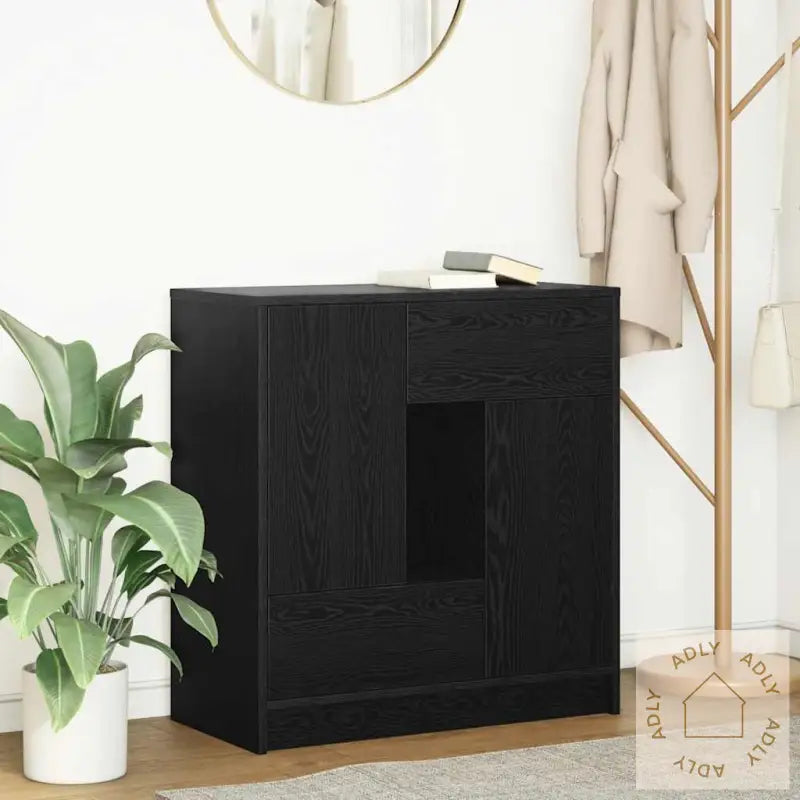 Skjenk Med Skuffer Og Dører Hvit 70,5X34X74,5 Cm