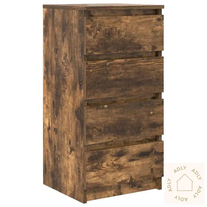 Skjenk Røkt Eik 37,5X35X76 Cm Konstruert Tre