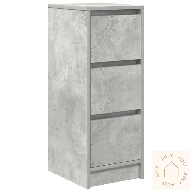 Skjenk Betonggrå 29,5X34X76 Cm Konstruert Tre