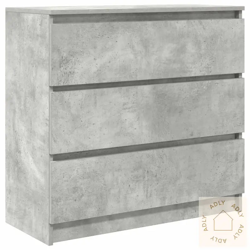 Skjenk Betonggrå 80X35X76 Cm Konstruert Tre