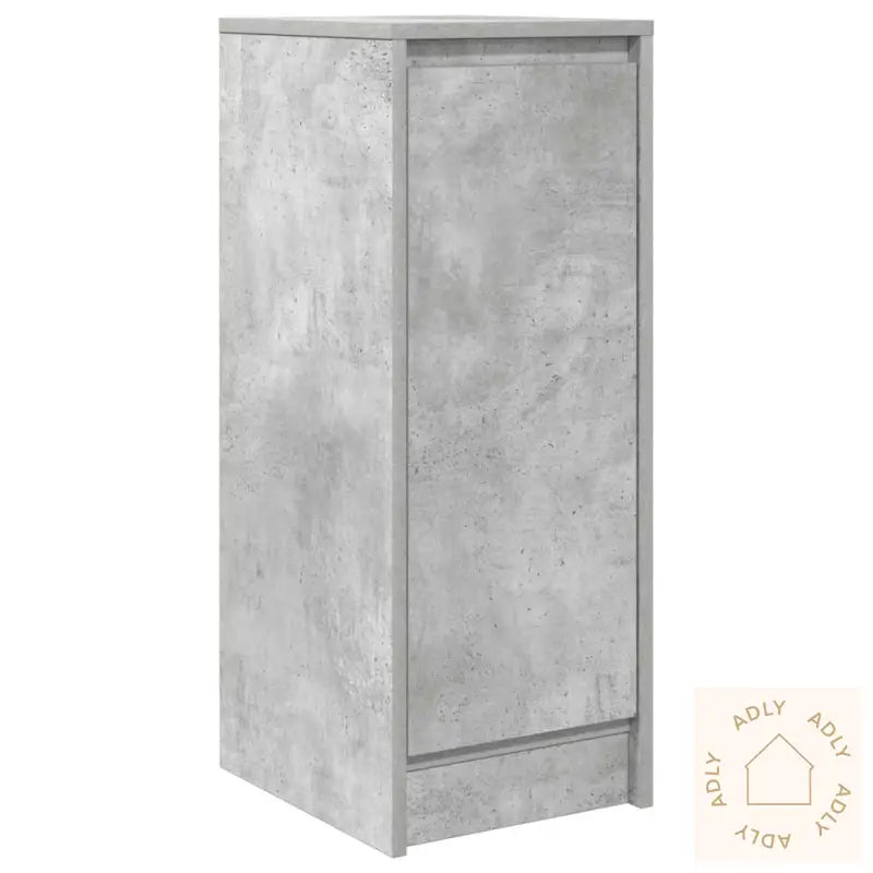 Skjenk Betonggrå 29,5X34X76 Cm Konstruert Tre