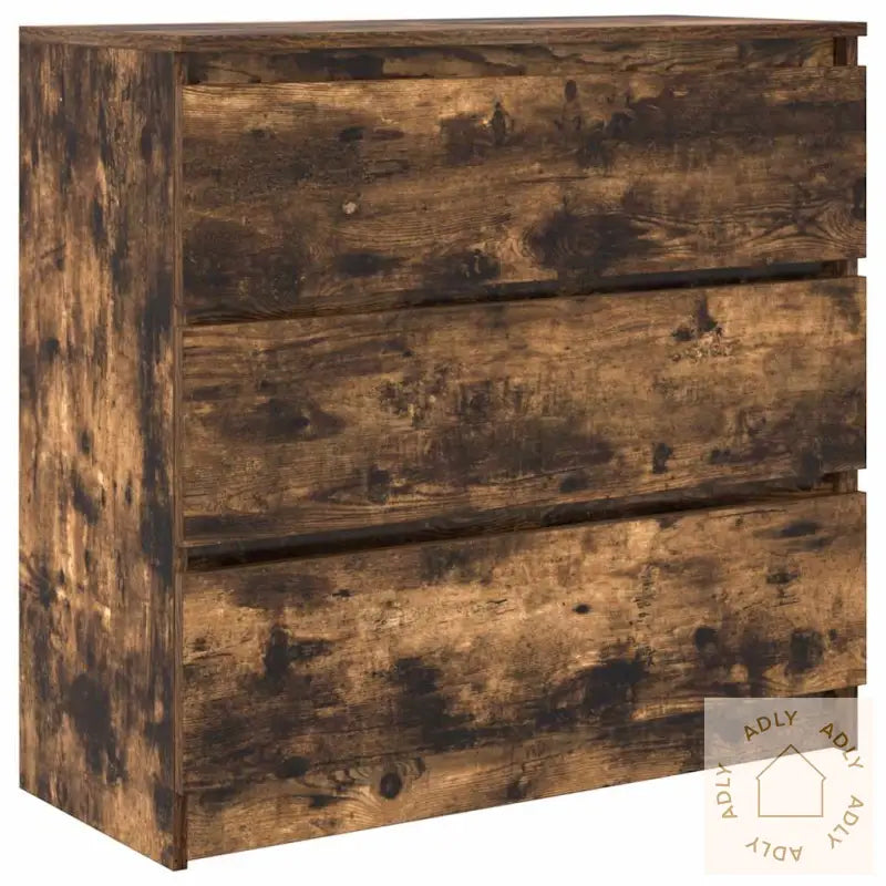 Skjenk Røkt Eik 80X35X76 Cm Konstruert Tre