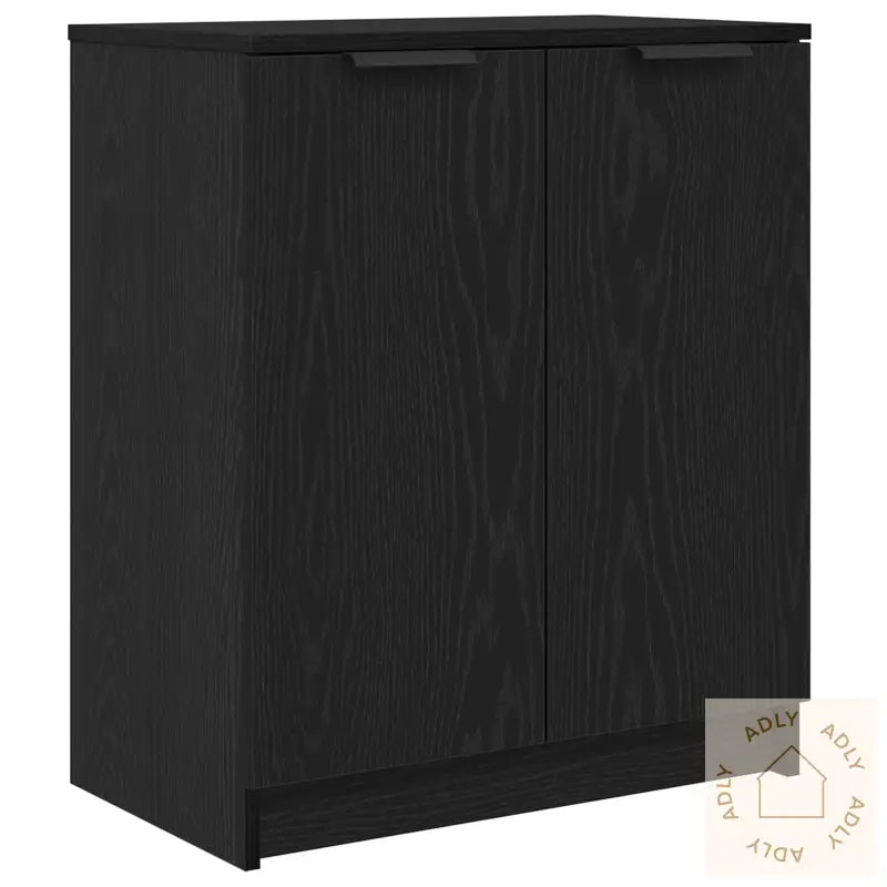 Skoskap Svart Eik 59X35X70 Cm Konstruert Tre
