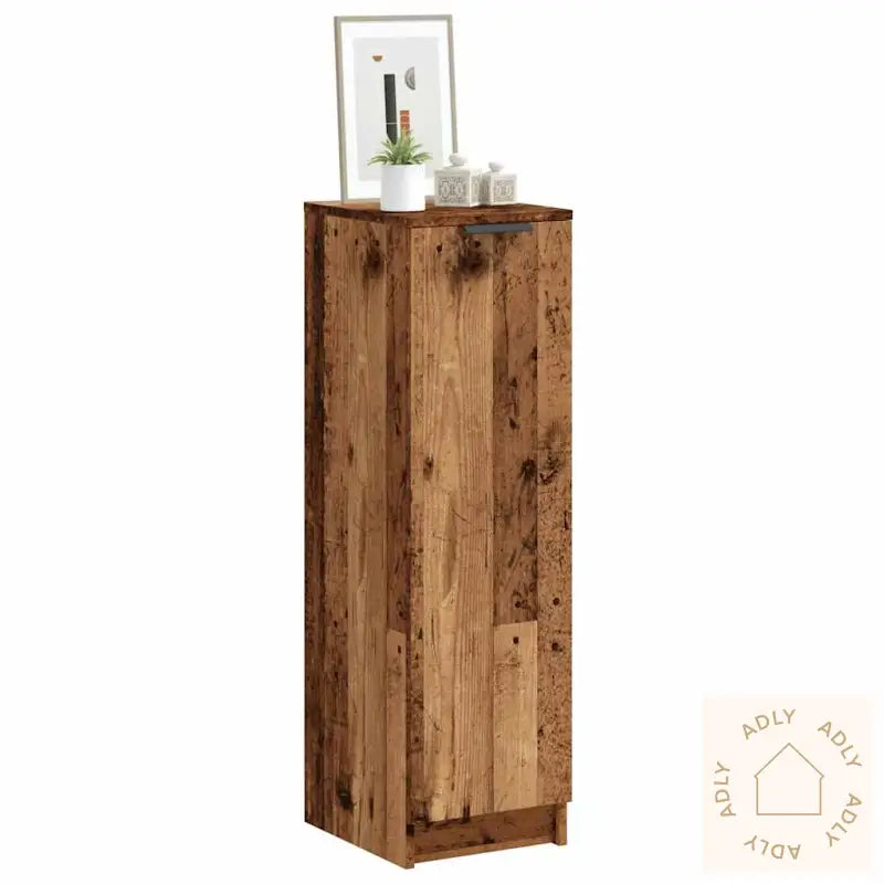 Skoskap Gammelt Tre 29,5X35X100,5 Cm Konstruert Tre