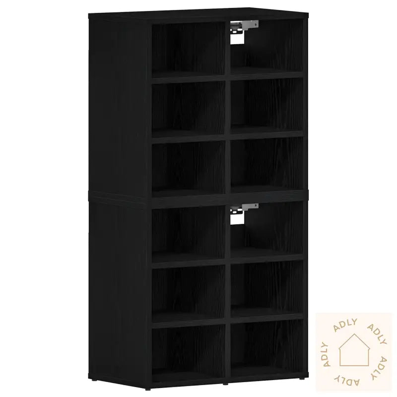 Sko Cabinets - Sett Med 2 I Svart Eik - 52.5 X 30 X 50 Cm
