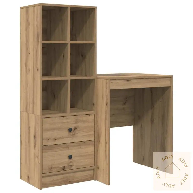 Skrivebord Med Lagring Artisan Eik Konstruert Tre