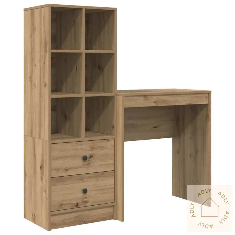 Skrivebord Med Lagring Artisan Eik Konstruert Tre