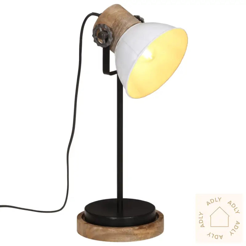 Skrivebordslampe 25 W Hvit 17X17X50 Cm E27