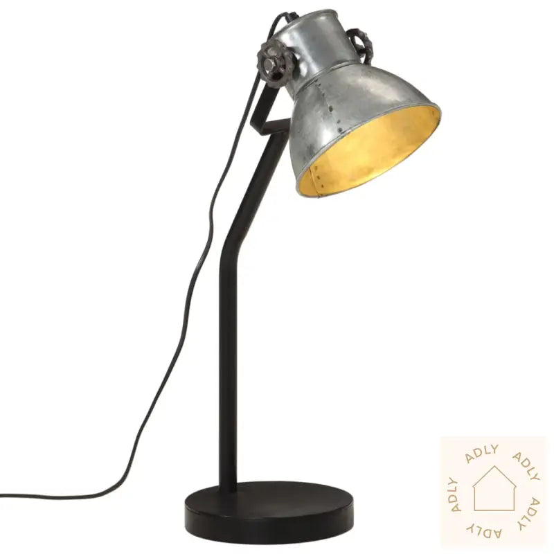 Skrivebordslampe 25 W Vintage Sølv 17X17X60 Cm E27