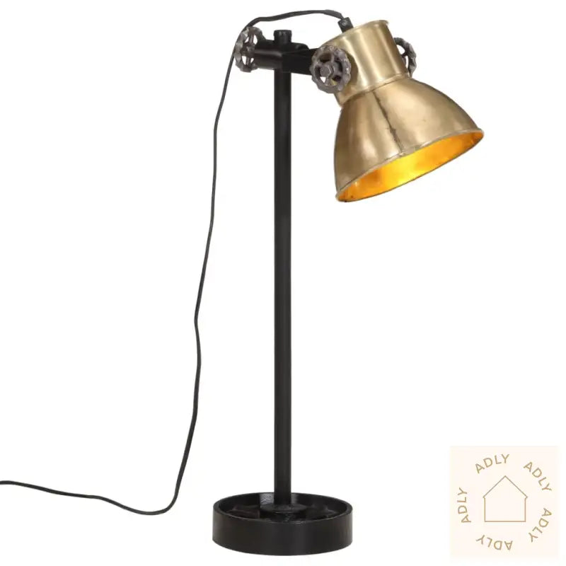 Skrivebordslampe 25 W Antikk Messing 15X15X55 Cm E27