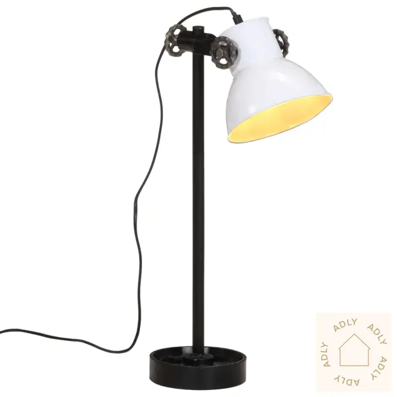 Skrivebordslampe 25 W Hvit 15X15X55 Cm E27