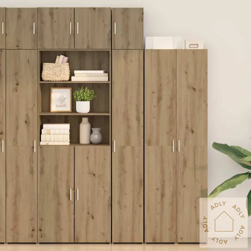 Slankt Lagringsskap Artisan Eik 30X42.5X225 Cm Konstruert Tre