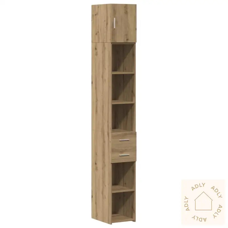 Slim Lagringsskap Kunstnerisk Eik 30X42.5X225 Cm Konstruert Tre
