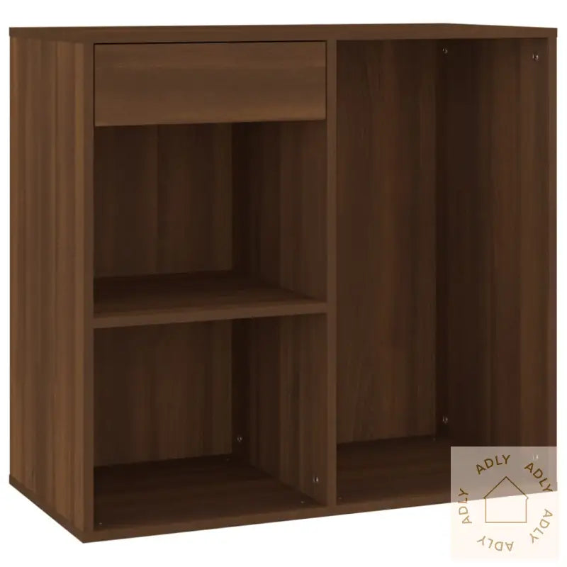 Sminkeskap Brun Eik 80X40X75 Cm Konstruert Tre