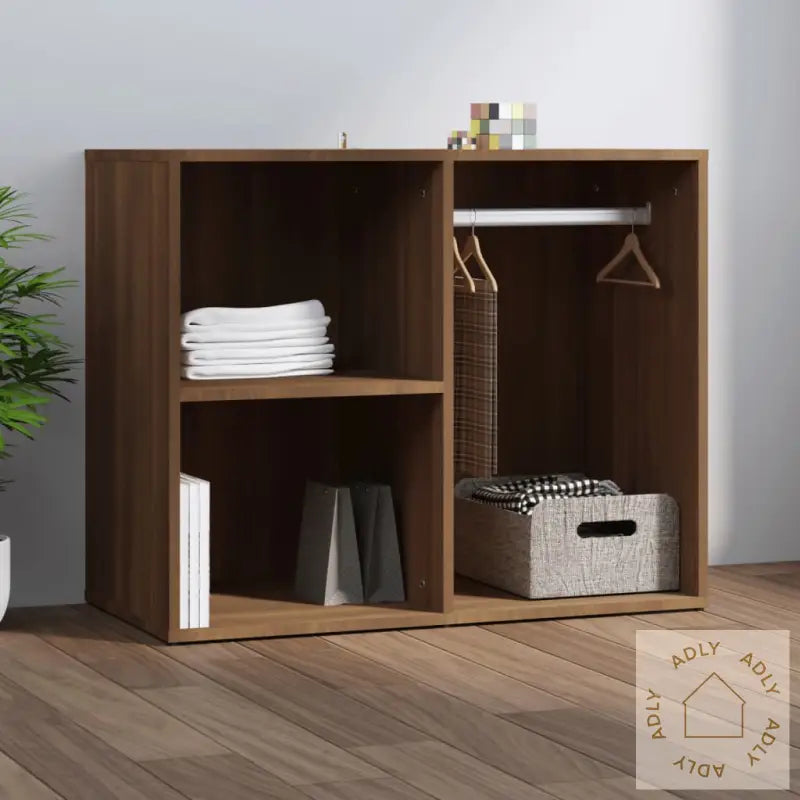 Sminkeskap Brun Eik 80X40X65 Cm Konstruert Tre