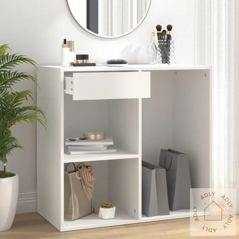 Sminkeskap Hvit 80X40X75 Cm Konstruert Tre