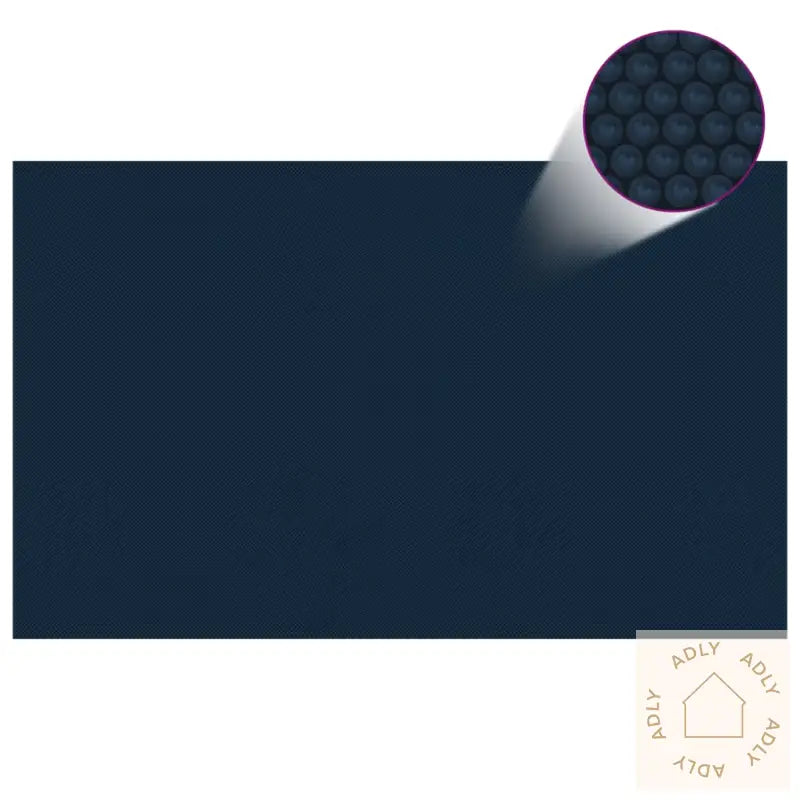Flytende Solarduk Til Basseng Pe 260X160 Cm Svart Og Blå