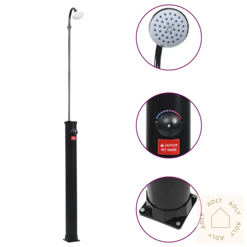 Soloppvarmet Hagedusj Svart 215 Cm 8 L