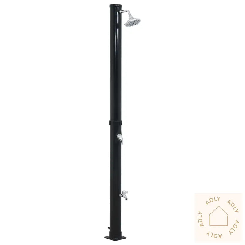 Soloppvarmet Dusj Svart 220 Cm 20 L