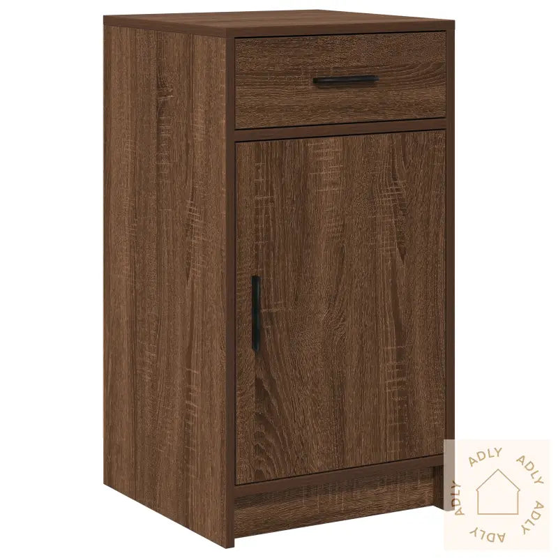 Sideboard Brun Eik 40X41X75 Cm Ingeniørtre