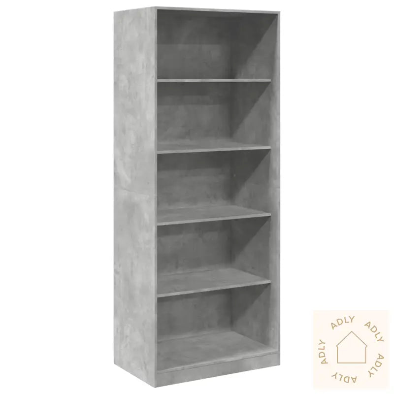 Garderobe Betonggrå 80X50X200 Cm Konstruert Tre